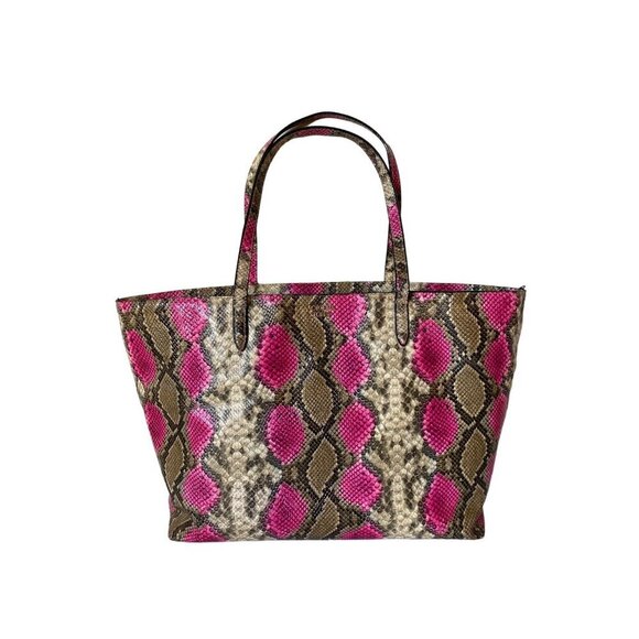 Pink Python Animal Print Victoria's Secret Tote, Wallet & wristlet  Handbag Set - Picture 4 of 11